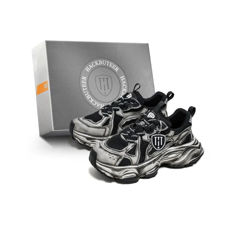 HACKBUTEER Low-Top Chunky Sneakers Men's Box-0