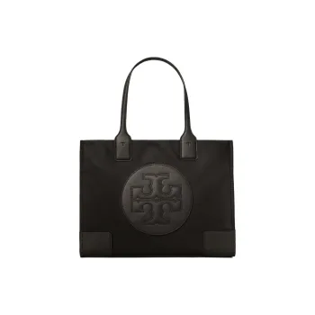 TORY BURCH Ella PU Tote Bag Shopping Bag Handbag Mini Women's Black