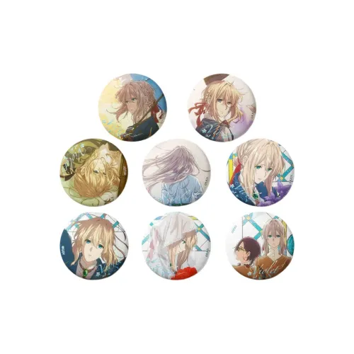 Xhdm Violet Evergarden Four Seasons And Blossoms Collection Laser Ticket Pendant Anime / Games Fridge Magnets