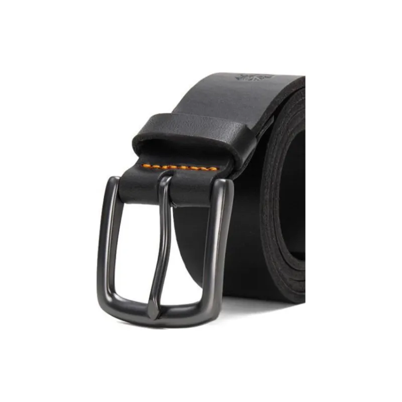 Timberland Cow Leather Belts Men's Black Width 3.8CM-2
