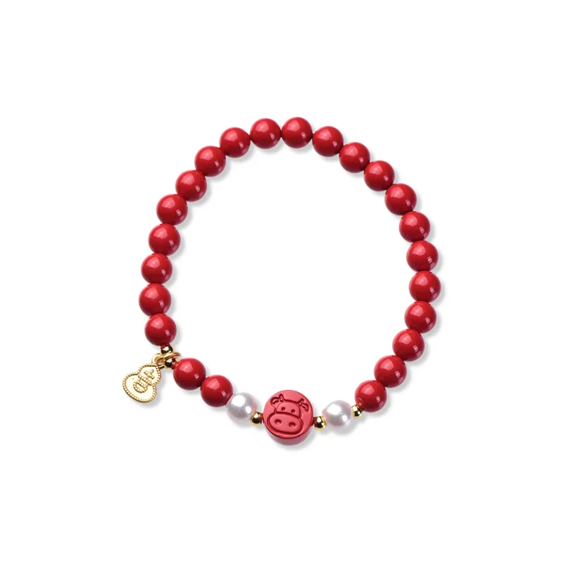 The Call Of The Heart Reconstructed Cinnabar Bracelets Unisex-3