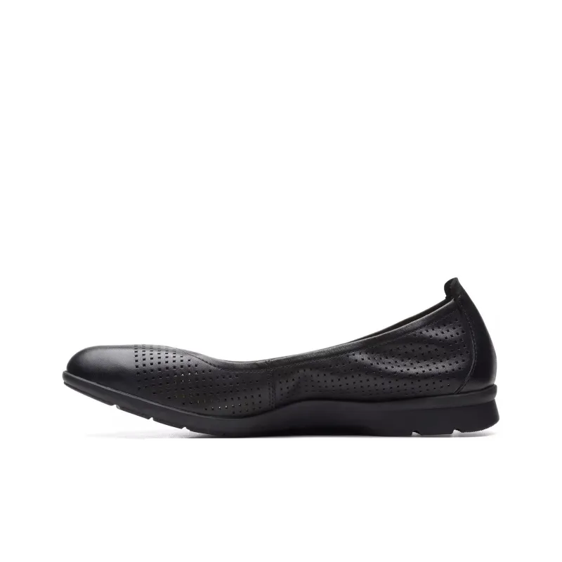 Clarks Jenette Ease Casual Single Shoes Women's Black-0