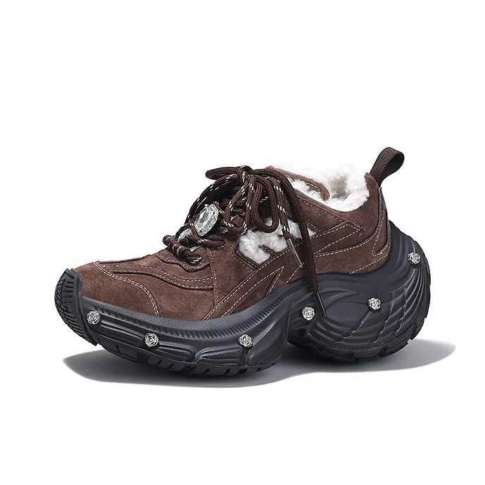 SELAIYA Thermal Low Top Chunky Sneakers Women's-6