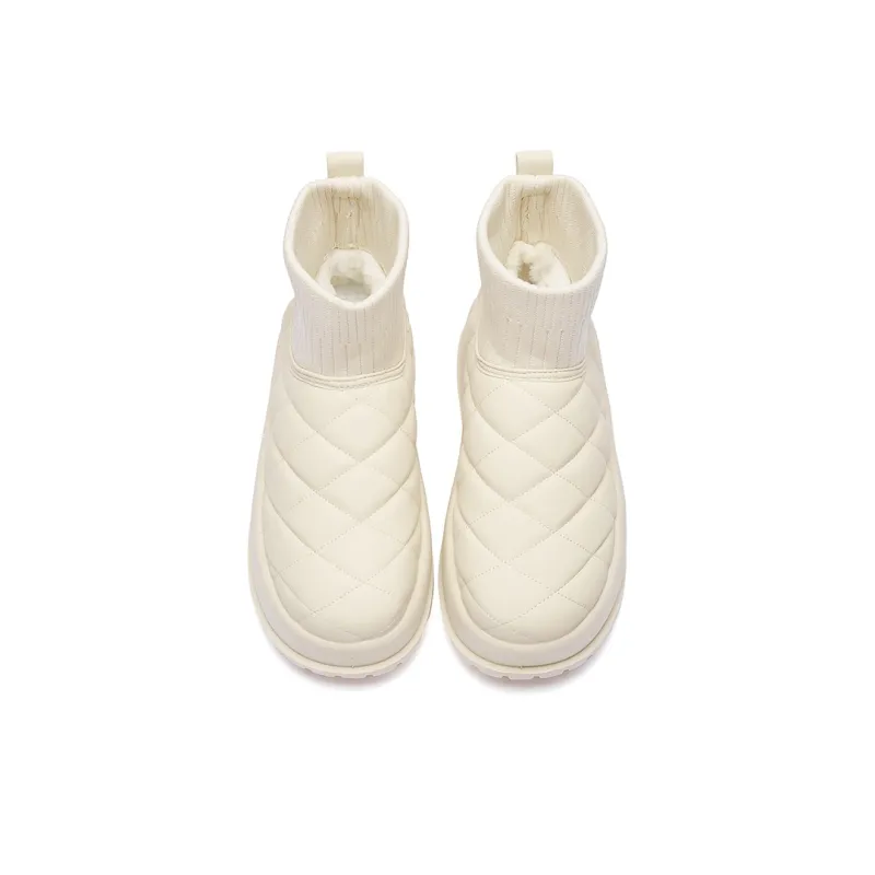 Fawn Miri Ankle Boots Women's White/Black/Khaki-2
