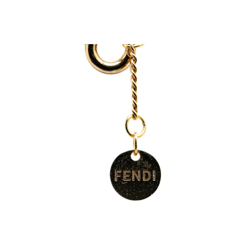 FENDI 2000-2024 Plated O Lock Ff Pendant Costume Necklace-1