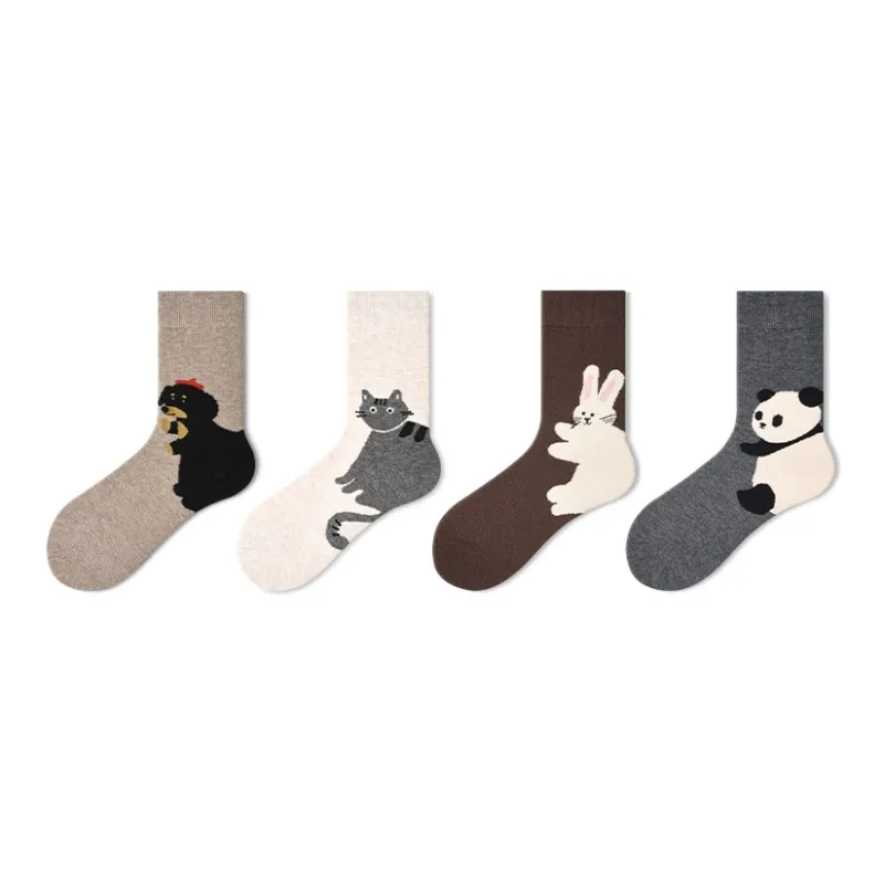 Primeet Mid Calf Socks Women's 4 Pack-17
