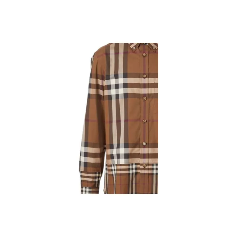 Burberry Tartan Motif Cotton Shirt-4