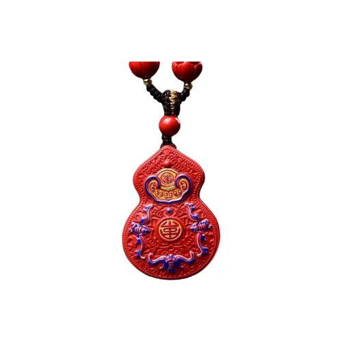 Stone On The Line Cinnabar Necklaces Unisex