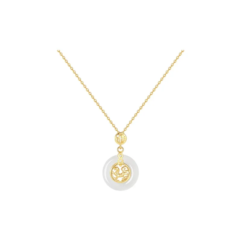 Asia Star Chalcedony Necklaces Unisex-5