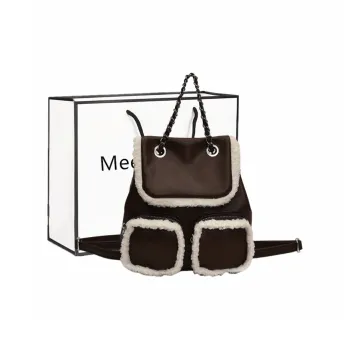 Fitchell PU Trendy Casual Backpack Women's Coffee/Brown/Black