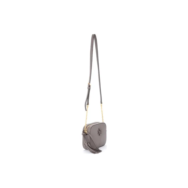 TORY BURCH McGraw Cow Leather Camera Bag, Crossbody Bag, Shoulder Bag Women's Dark Gray-2