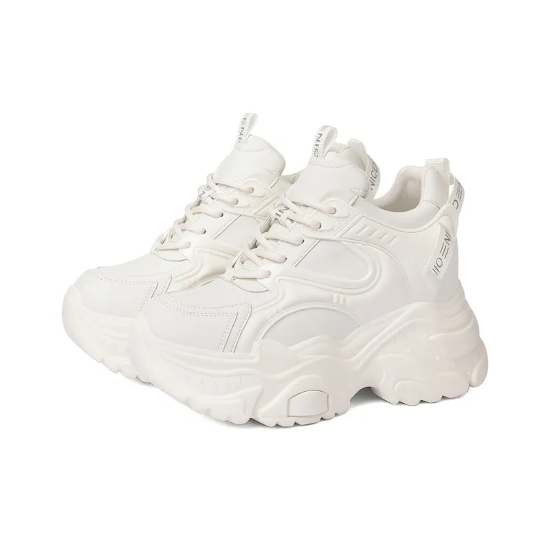 Golden Silk Rabbit Mid-Top Chunky Sneakers Women's-8