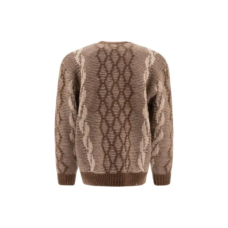 Beams Plus Jacquard Cardigan-1