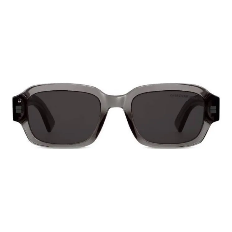 DIOR Metal Acetate Square Sunglasses Men's Gray-2
