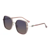 Gold Frame with Gray Top and Tea Brown Lens