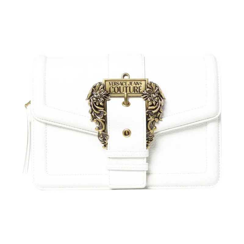 VERSACE JEANS COUTURE Artificial Leather Crossbody Bag, Shoulder Bag Women's White-0