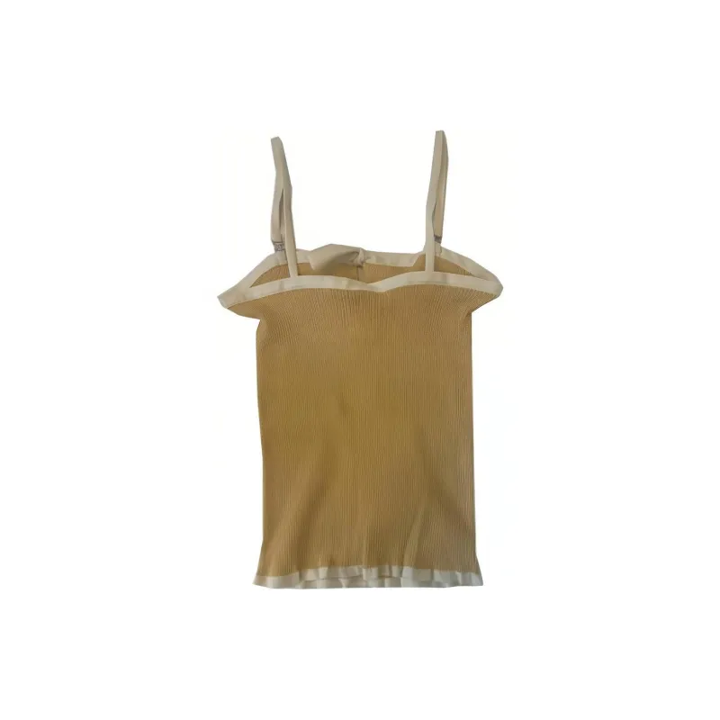 CHANEL SS22 Tank Tops Women's Yellow-1
