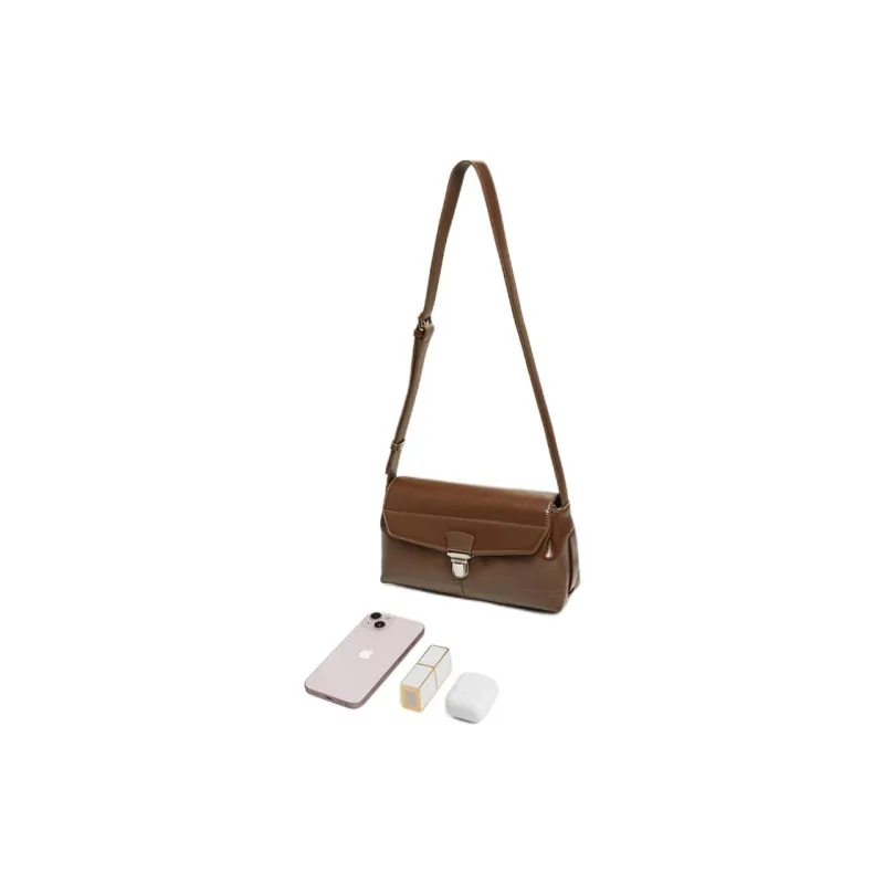 BASTO PU Small Square Bag Crossbody Bags Medium Size Women's Brown/Coffee-3