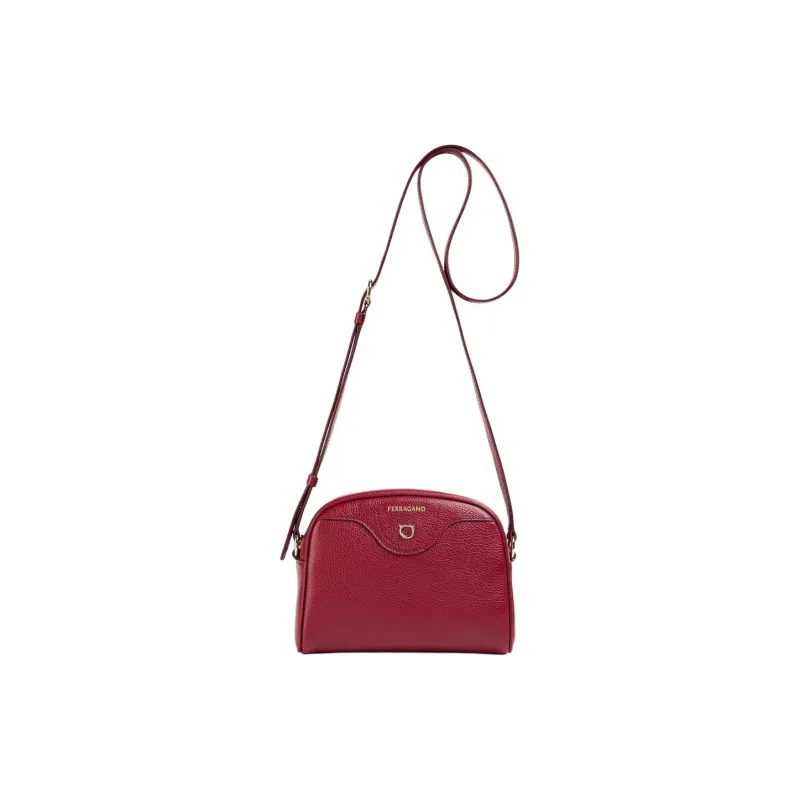 Ferragamo Travel Camera Crossbody Burgundy-0