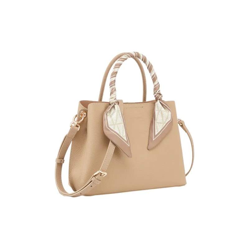 YEARCON Cow Leather With Microfiber Synthetic Leather Shoulder Bag, Crossbody Bag, Handbag Tubas Women's Khaki-1