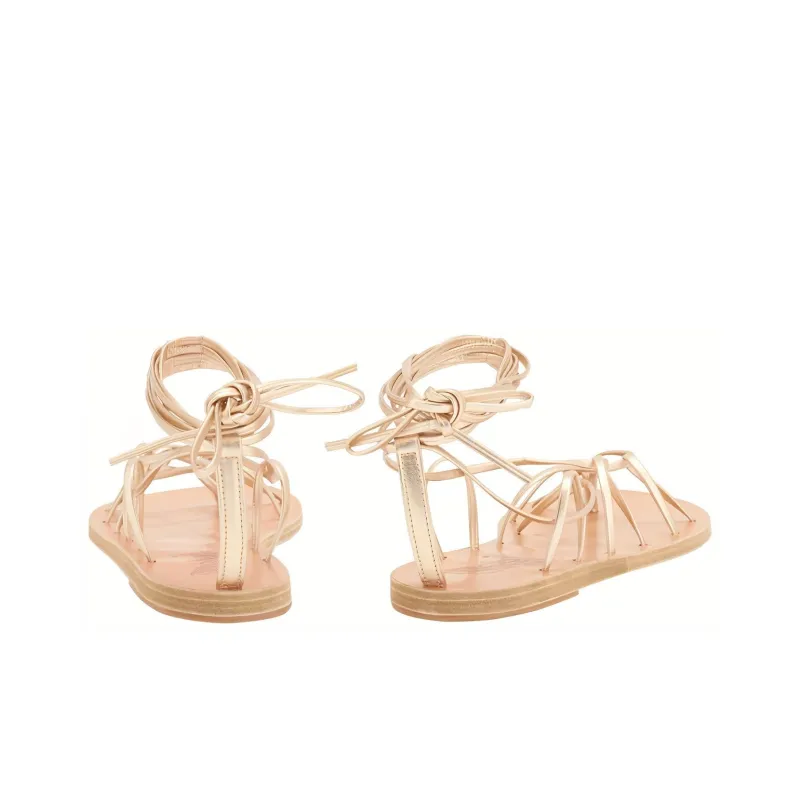 ANCIENT GREEK SANDALS Roman Sandals Women's Gold-4