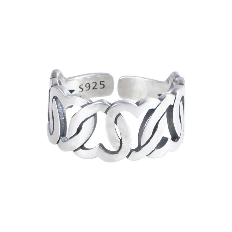JINLUWANG S925 Silver Rings Women's-0