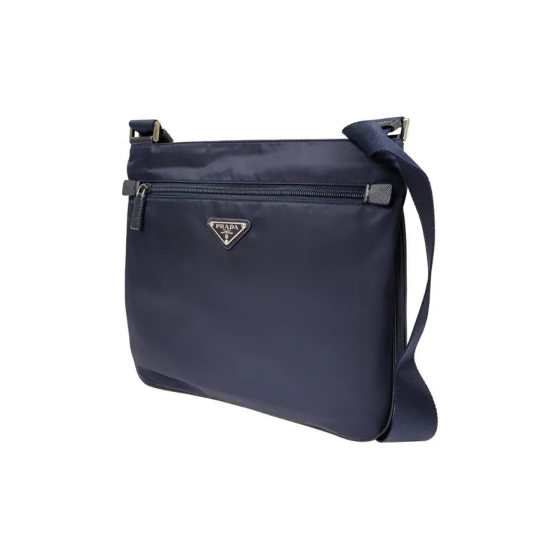 PRADA Nylon Crossbody Bag Shoulder Bag Men's Dark Blue-1