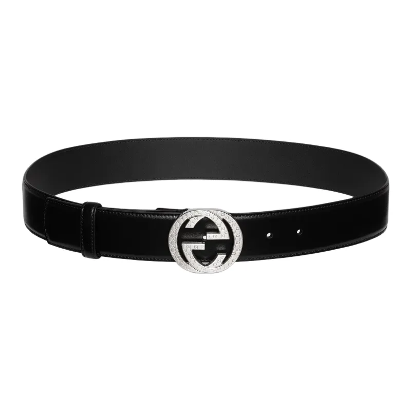 GUCCI Leather Belts Men's Black -2