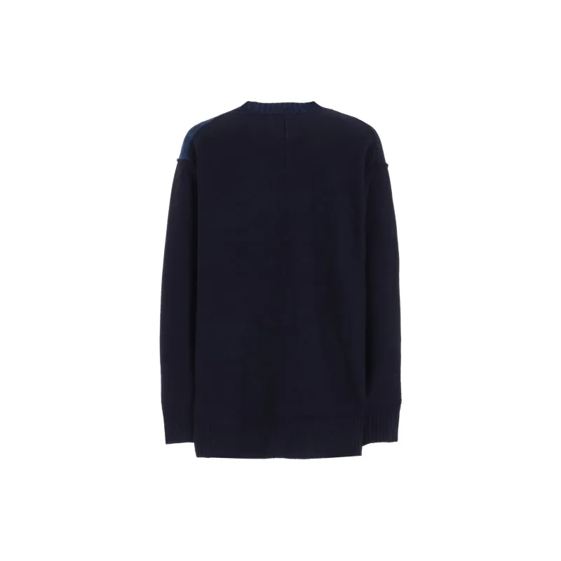 Yohji Yamamoto POUR HOMME FW24 Sweater Men's Marine Blue-1