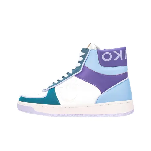 PINKO High Top Skateboard Shoes Women's White Purple
