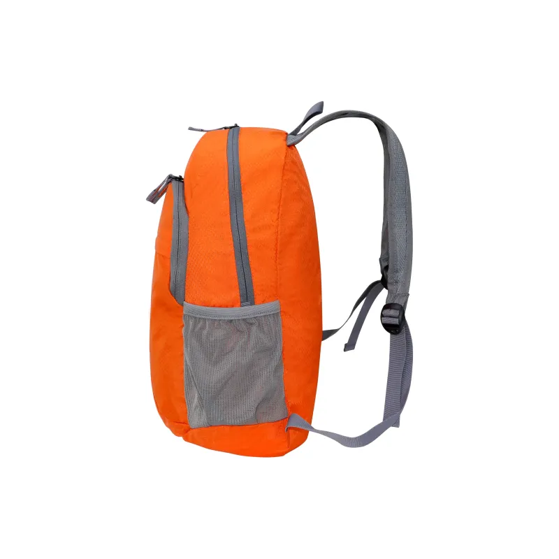 SUISSEWIN Polyester Large Capacity Backpack Travel Bag Unisex Vibrant Orange/Deep Sea Blue-2