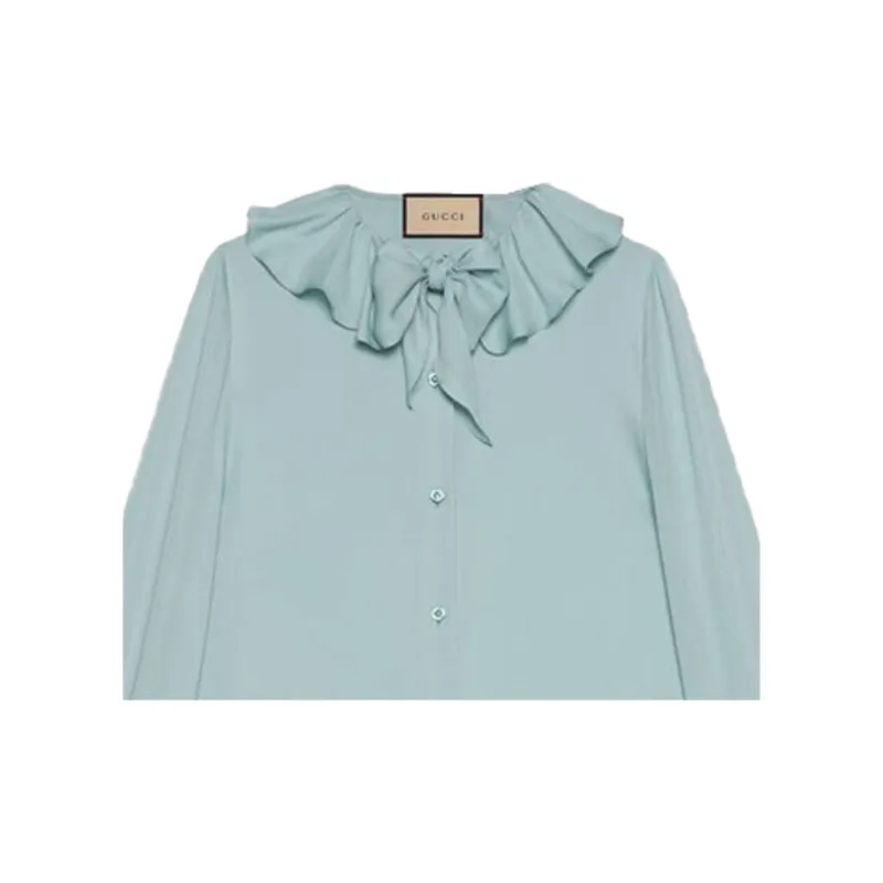 GUCCI Shirts Women's Light Blue-4