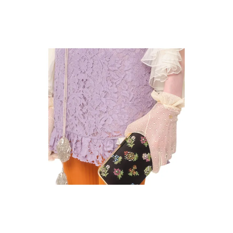 Valentino FW24 Long Sleeved Dresses Women's Purple-8