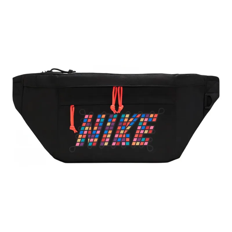 Nike Polyester One Shoulder Crossbody Bag Sling Bag Fanny Pack Regular Unisex Black-0