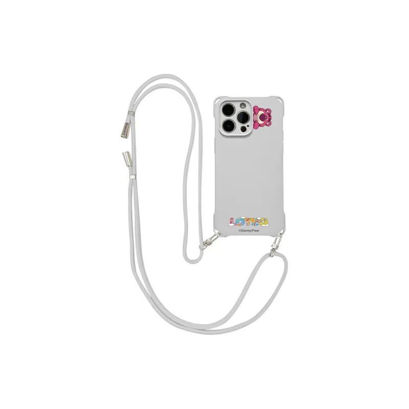 Disney Silicone Material Lotso Cute Crossbody Backpack Phone Cases Compatible With Apple 16 Pro Max/Pro/Plus/15/14/13-10