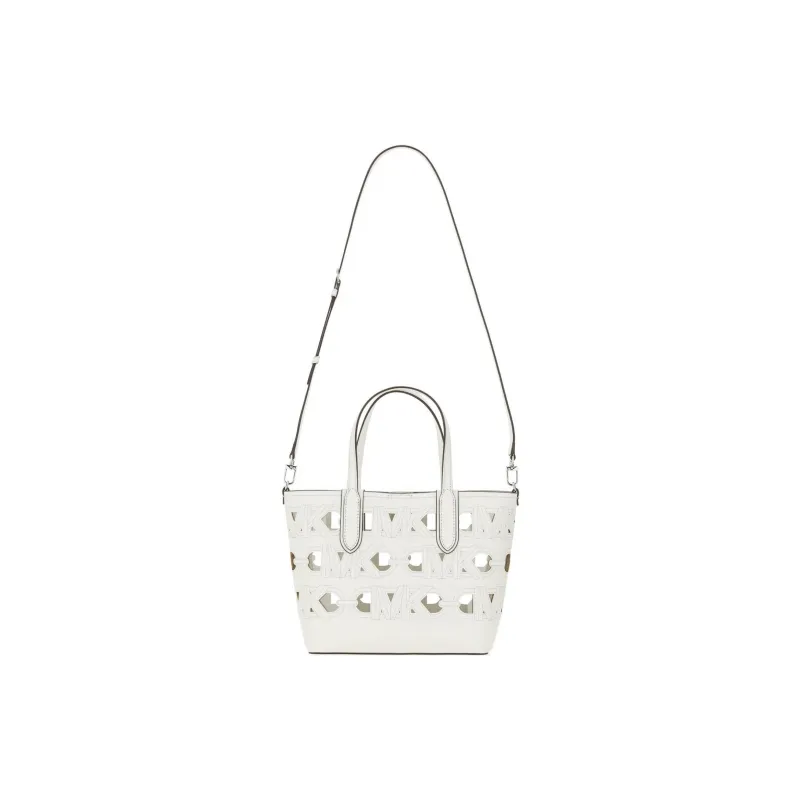 MICHAEL KORS Eliza Series Leather Tote Bag Shopping Bag Handbag Women's Pure White-2