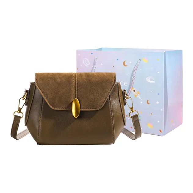 GOX PU Crossbody Bag Regular Women's Coffee/Black/Brown-6
