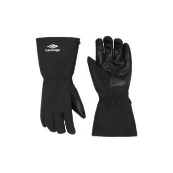 Balenciaga Polyester Gloves Men's Black