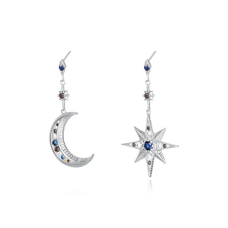 MONI JEWELLERY S925 Silver Zircon Earrings Women's-6