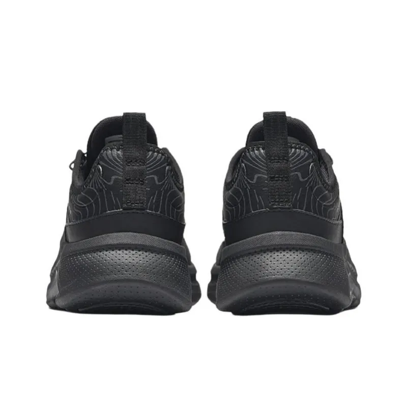 CHAOJIANTA Cushioning Wear Resistant Low Top Casual Shoes Men's Black Gray Color-3
