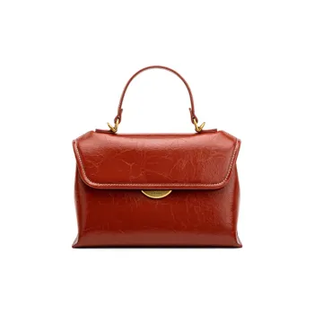 HONGU Cow Leather Handbag Small Size Women's Multicolor