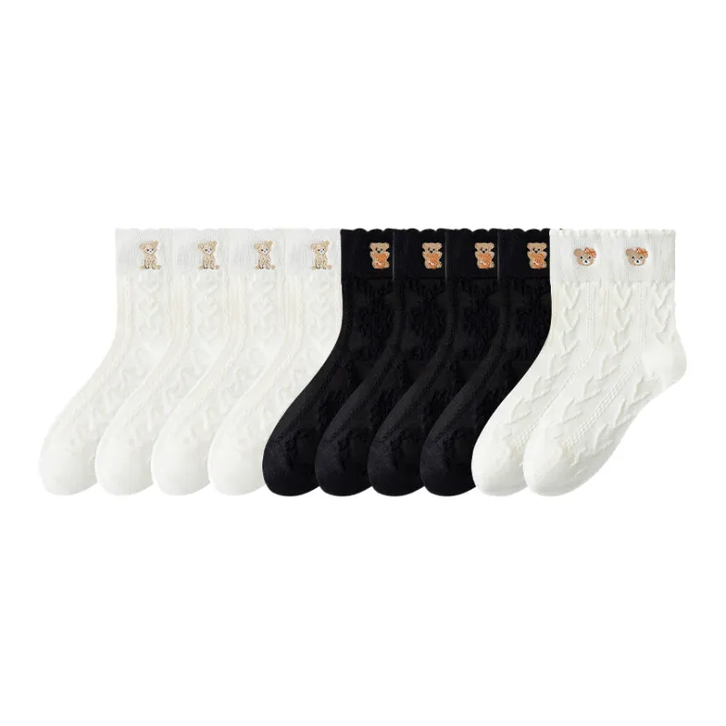 Lan Miao Mid Calf Socks Women's 10 Pack-2