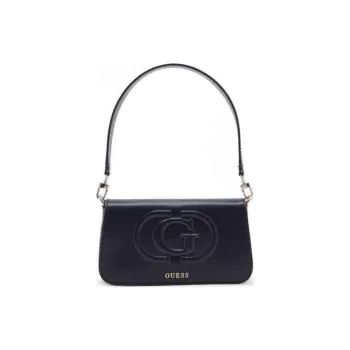 GUESS Artificial Leather Shoulder Bag Portable Crossbody Bag Shoulder Bag Medium Size Women's Black