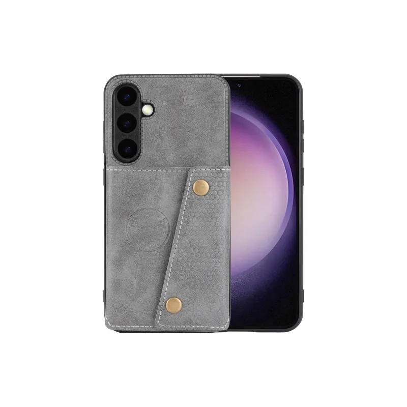ZHUOJI Double Buckle Card Wallet Material Phone Cases Compatible With Samsung S25/Galaxy S25+/S25 Ultra-8
