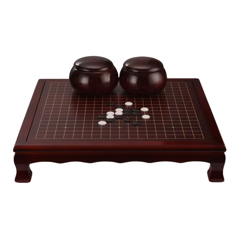 Imono Go Board Solid Wood Chinese Chess Cloud Pieces Five In A Row Genuine 2 in 1 Go Stone Board Games-16
