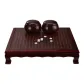 Dark Color Wooden Box+Chess Piece Set+New Cloud Pieces+40 Ebony Chinese Chess (Includes Spare Pieces+Entry-Level Book)