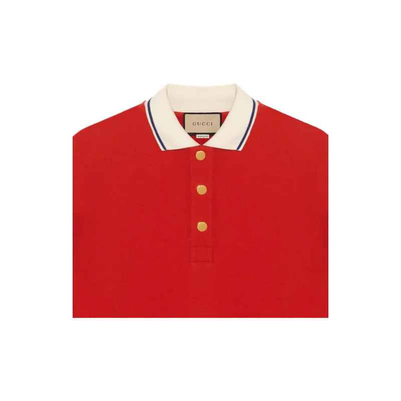 GUCCI Polo Shirts Men Red-4