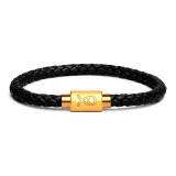 Elegant Black (with Gold Buckle)