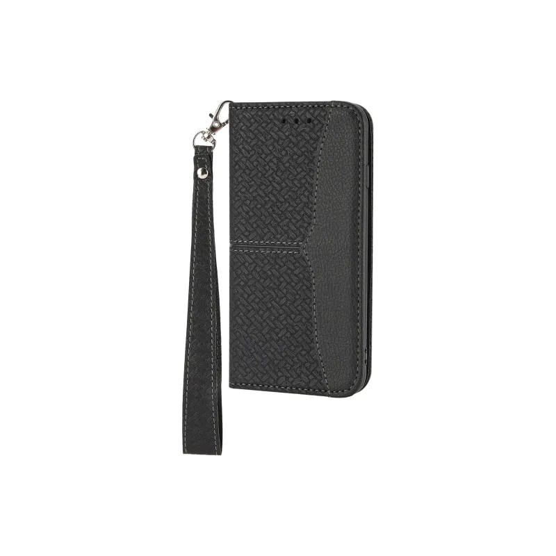 ZHUOJI Leather Material Woven Strong Magnetic Skin Case Phone Case Compatible With Xiaomi 14/Xiaomi 14T Pro-10