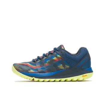 MERRELL Antora 2 Anti Slip Wear Resistant Low Top Trail Running Shoes Women's Black Blue Red